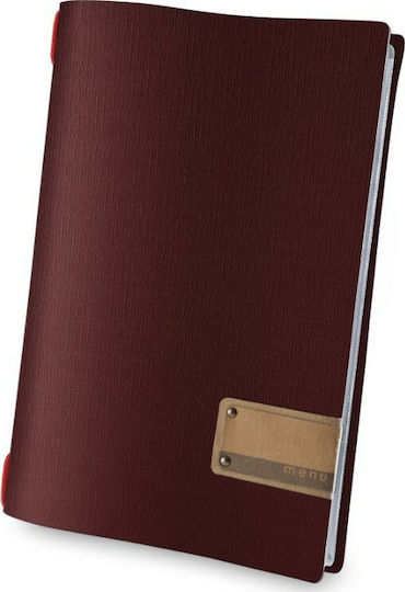 DAG Style Menü-Halter in Burgundisch Farbe A4 Glossy