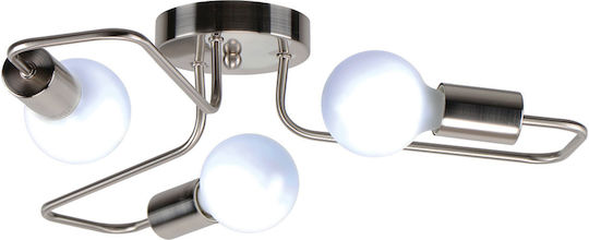 Home Lighting Shevy Deckenleuchte 52cm Silber mit Fassung E27