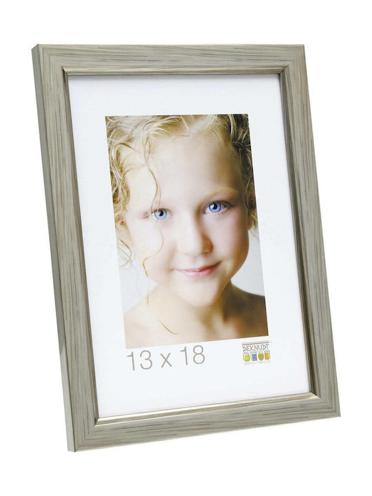 Deknudt S46AD1_13,0X18,0 Bilderrahmen Kunststoff mit Silbernem Rahmen