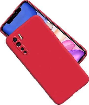 Umschlag Rückseite Silikon Rot (Xiaomi Mi Note 10 Lite)