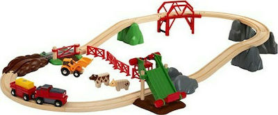 Brio Toys Animal Farm Set mit Zug aus Holz für 3++ Jahre