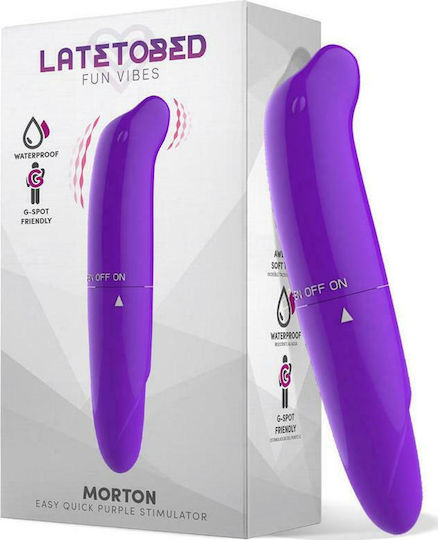 LateToBed Morton Clitoral Vibrator 13cm Purple