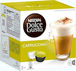 Nescafe Κάψουλες Cappuccino Συμβατές με Μηχανή Dolce Gusto 16caps