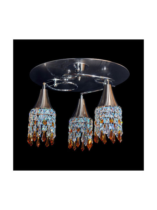 DITS Lighting Sis Ceiling Mount Light Multicolor with Crystals