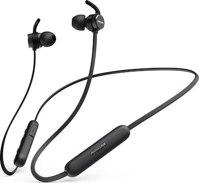 Philips TAE1205BK/00 In-Ear Bluetooth Freisprecheinrichtung Kopfhörer mit Schweißbeständigkeit Schwarz