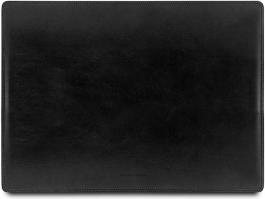 Tuscany Leather Σουμέν Μονό Δερμάτινο Μαύρο 55x40cm