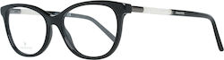 Swarovski Eyeglass Frame Cat Eye Black SK5211 001