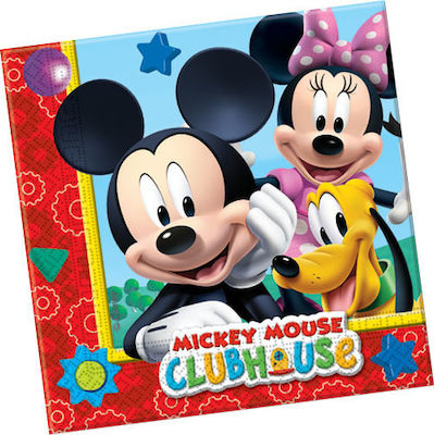 Χαρτοπετσέτες Mickey Mouse Servietten Bunte 33x33cm. 20Stück