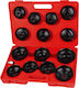 Express Tool Set 15pcs Set of 14 Keys for Oil Filters