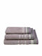 Le Blanc Hand Towel Satin Stripe 30x50cm Lilac Weight 500gr/m²