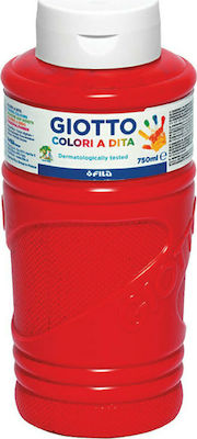 Giotto Colori a Dita Finger Paint Κόκκινη 750ml