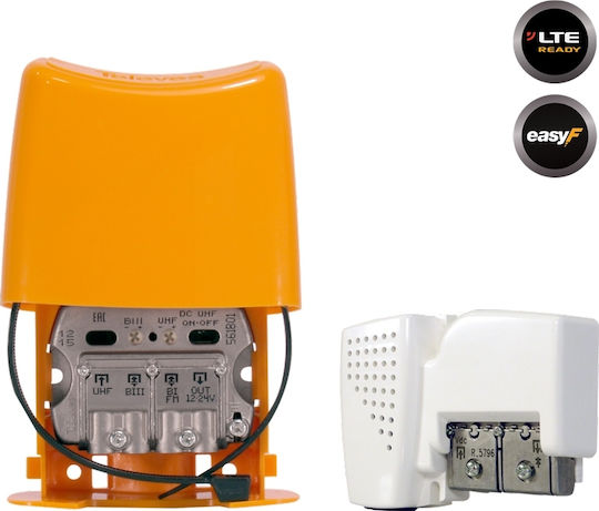 Televes Mast Amplifier + PSU 12V UHF/VHF/SAT Mast-Verstärker Satelliten 438640 12-11-0007