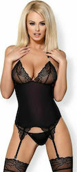 Obsessive Corset & Thong Black