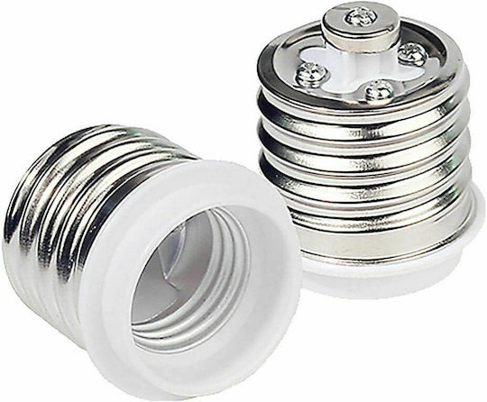 Vivalux Socket Adapter from E40 to E27 in White color Set 1pcs VIV004412