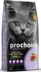 Prochoice Pro 38 Kitten Hrană Uscată pentru Pisici Tinere cu Miel 2kg