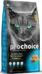 Prochoice Pro 34 Adult Dry Food for Adult Cats with Salmon 2kg