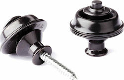 Dunlop Straplok Strap Retainers Dual Design Strap Lock Μαύρο