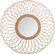 Atmosphera Oglindă De Perete Cu Cadru Din Rattan Maro Diametru 58cm