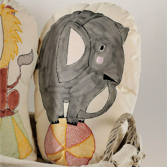 Down Town Home Pernă Decorativă Pentru Copii Elephant Multicolor 30x45cm