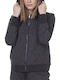 Body Action Women's Hooded Cardigan Black