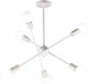 Home Lighting Gwen Pendant Chandelier for 8 Bulbs E27 White