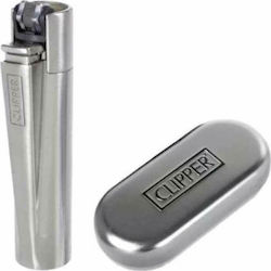 Clipper Αναπτήρας Φλόγας Ασημί Metal Clipper Αναπτήρας Φλόγας Ασημί Metal