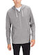 Jack & Jones Men's Sweatshirt Jacket with Hood and Pockets Gray