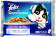 Felix Wet Food for Adult Cats in Pouches with Beef and Vegetables 4x100gr