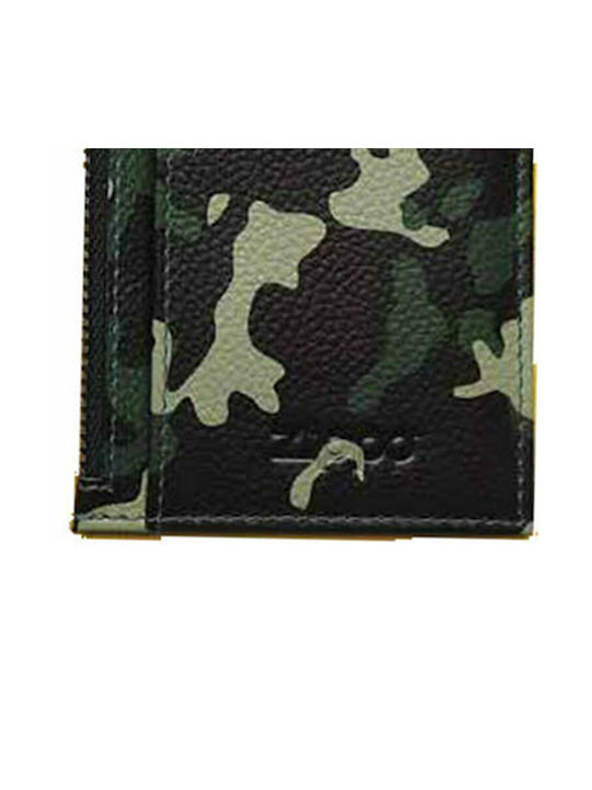 Zippo Men's Leather Card Wallet Khaki