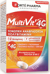 Forte Pharma MultiVit 4G Πολυβιταμίνη 30 αναβράζοντα δισκία