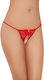 Softline 2427 G-string Femei Sexy Șir de caractere cu decupaje Red 559124273