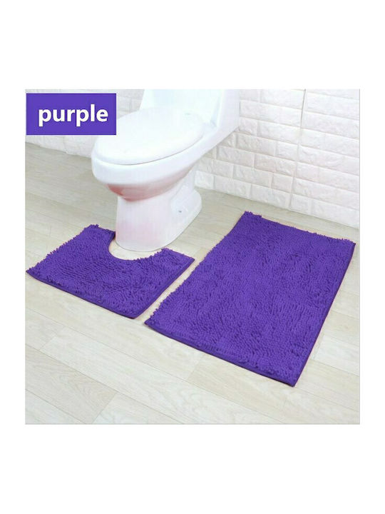 Sidirela Non-Slip Bath Mat Set E-2564 Μπλε Ανοι...