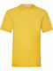 Fruit of the Loom Valueweight Τ Ανδρικό Διαφημιστικό T-shirt Κοντομάνικο Sunflower Yellow