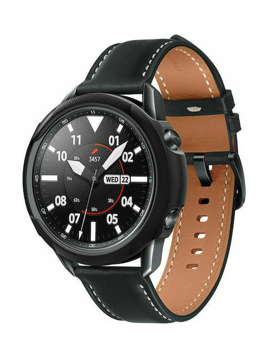 Spigen Liquid Air Case Carcasă de Silicon Negru mat pentru Galaxy Watch 3 45mm - Ceas Galaxy Watch 3 45mm