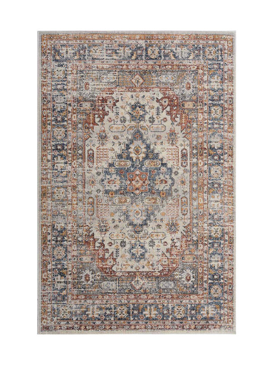 447 Rug Rectangular Beige Blue