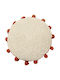 Lorena Canals Circle White Terracota Red B50xH50cm