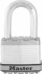 Master Lock Excell M5EURDLF Steel Padlock Brass with Key 50mm 1pcs