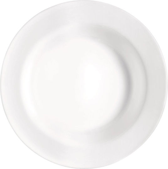 Bormioli Rocco Toledo Teller Suppe Keramik Weiß mit Durchmesser 29.5cm