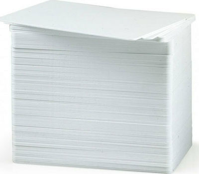 Zebra Premier Pvc Blank White Cards 30 Mil