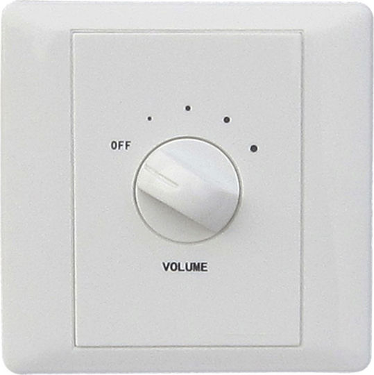 REACT VC-5030W Πρίζα Ρυθμιστής Έντασης με Πλαίσιο σε Λευκό χρώμα