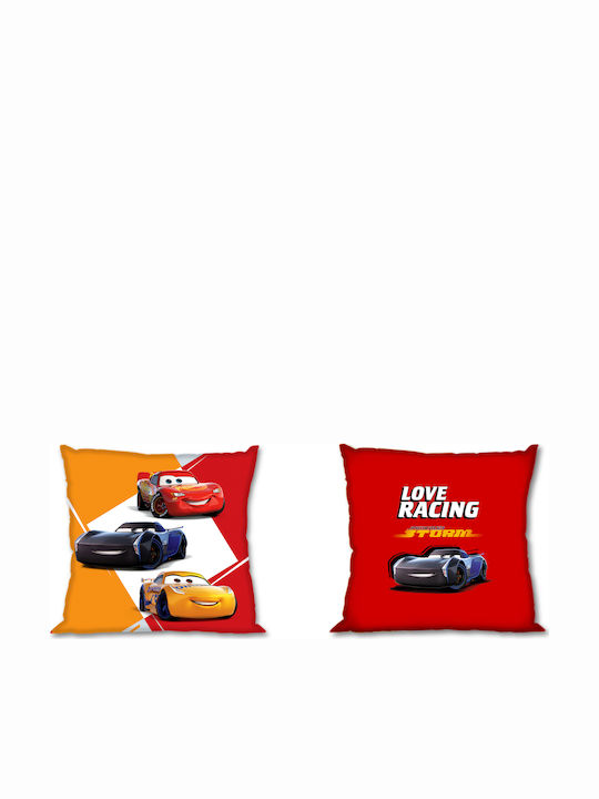 Dimcol Kids Square Throw Pillow Cars Double Sided 40x40cm 20