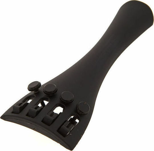 Gewa Violin Tailpiece Light Model Saitenhalter in Schwarz Farbe 4/4