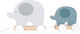 Jabadabado Дърпаща играчка Pull Elephant от дърво за 12++ месеца