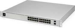 Ubiquiti UniFi PRO 24 Gestionat L3 Switch cu 24 Porturi Gigabit (1Gbps) Ethernet și 2 Porturi SFP