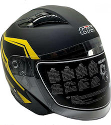 Citystar CTS 630 Black/Yellow Fluo Motorradhelm Jet ECE 22.05 1315gr