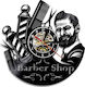 3d Barber 3D Wall Clock Plastic Black 30x30cm