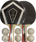 Lion Power Ping Pong Racket Set for Beginner Players
