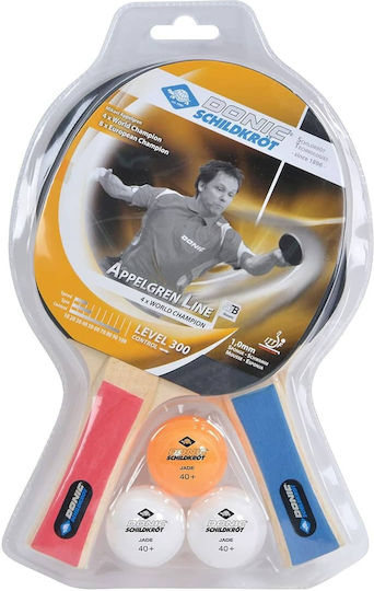 Donic Appelgren 300 788417 Σετ Ρακέτες Ping Pong για Αρχάριους Παίκτες