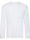 Fruit of the Loom Original Men's Long Sleeve Promotional Blouse White