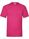 Fruit of the Loom Valueweight Τ Men's Short Sleeve Promotional T-Shirt Fuchsia